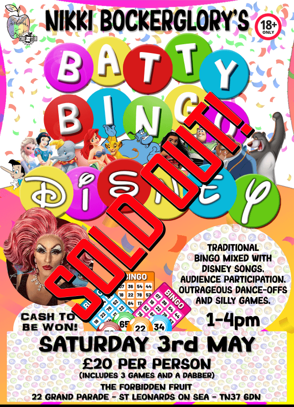 Batty Bingo - Disney Special - 03rd May 2025