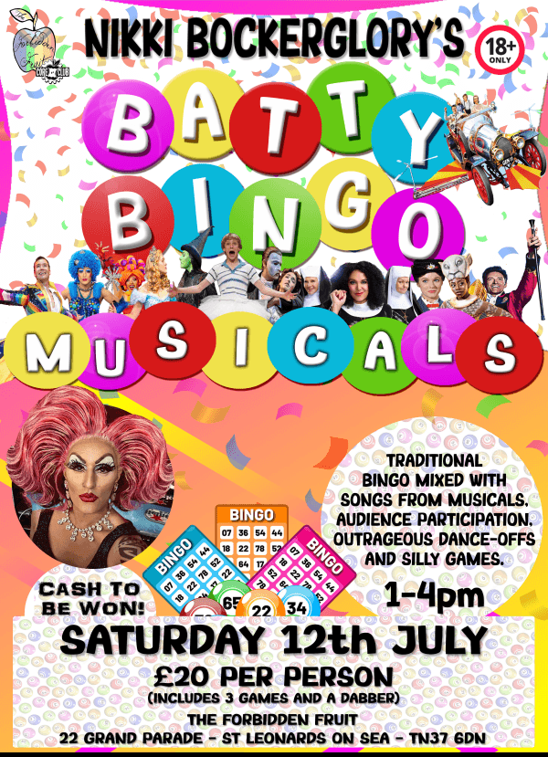 Batty Bingo - Musicals! - 12th July 2025