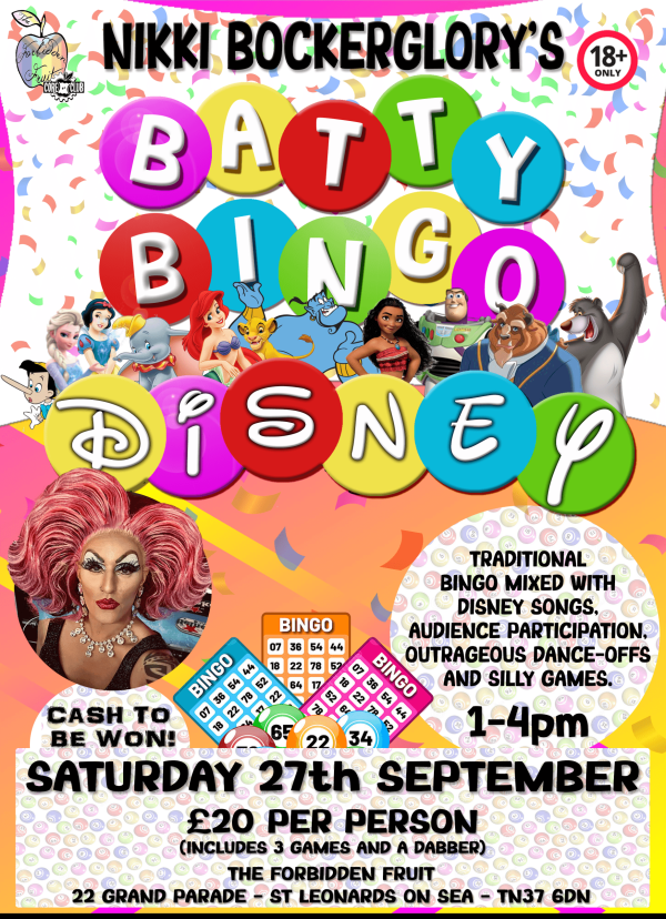 Batty Bingo - Disney Special - 27th September 2025