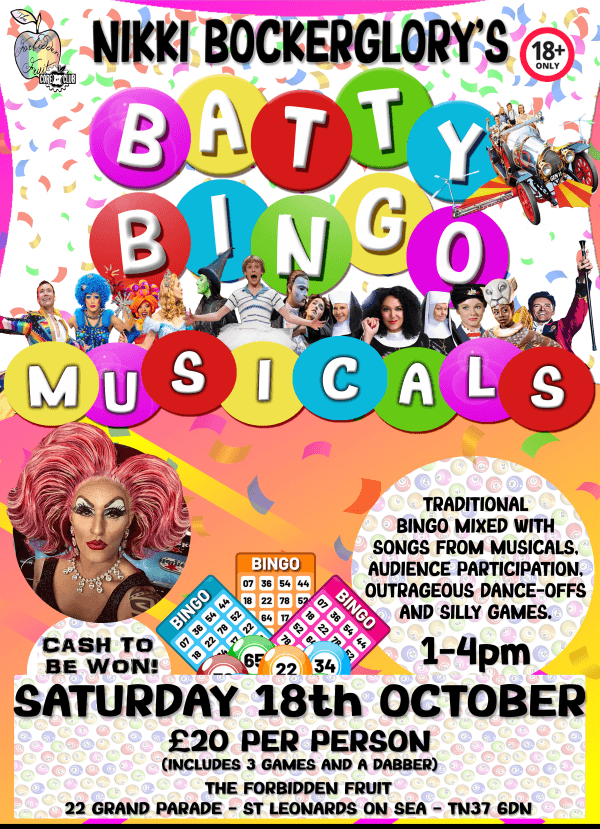 Batty Bingo - Musicals - 18 October 2025