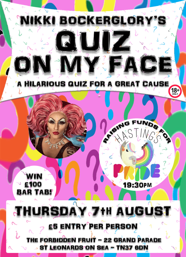 Quiz on My Face - Pride Fundraiser