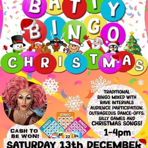 Batty Bingo - 2nd Christmas Special - 13th December 2025 (Additional Seating)